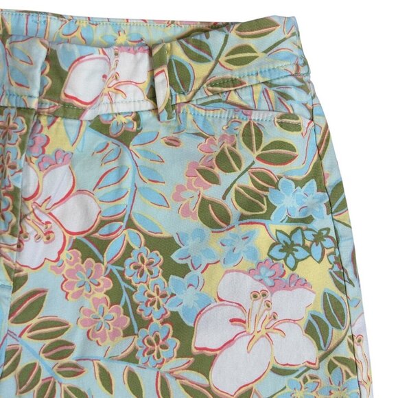 Talbots Perfect Colorful Floral Print Chino Shorts Size 2 - Picture 3 of 11